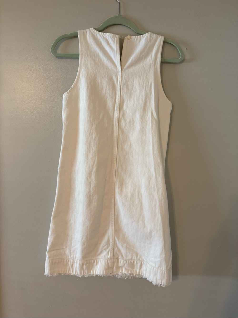 J.Crew White Denim Shift Dress - Picture 2 of 2